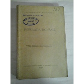   POPULATIA  ROMANIEI  (1937)  - S. MANUILA si D. C. GEORGESCU 